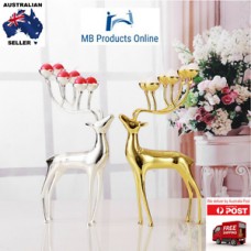 Luxurious Spotted Deer Stainless Steel Candlestick Candelabra Candle Holders   112639940745